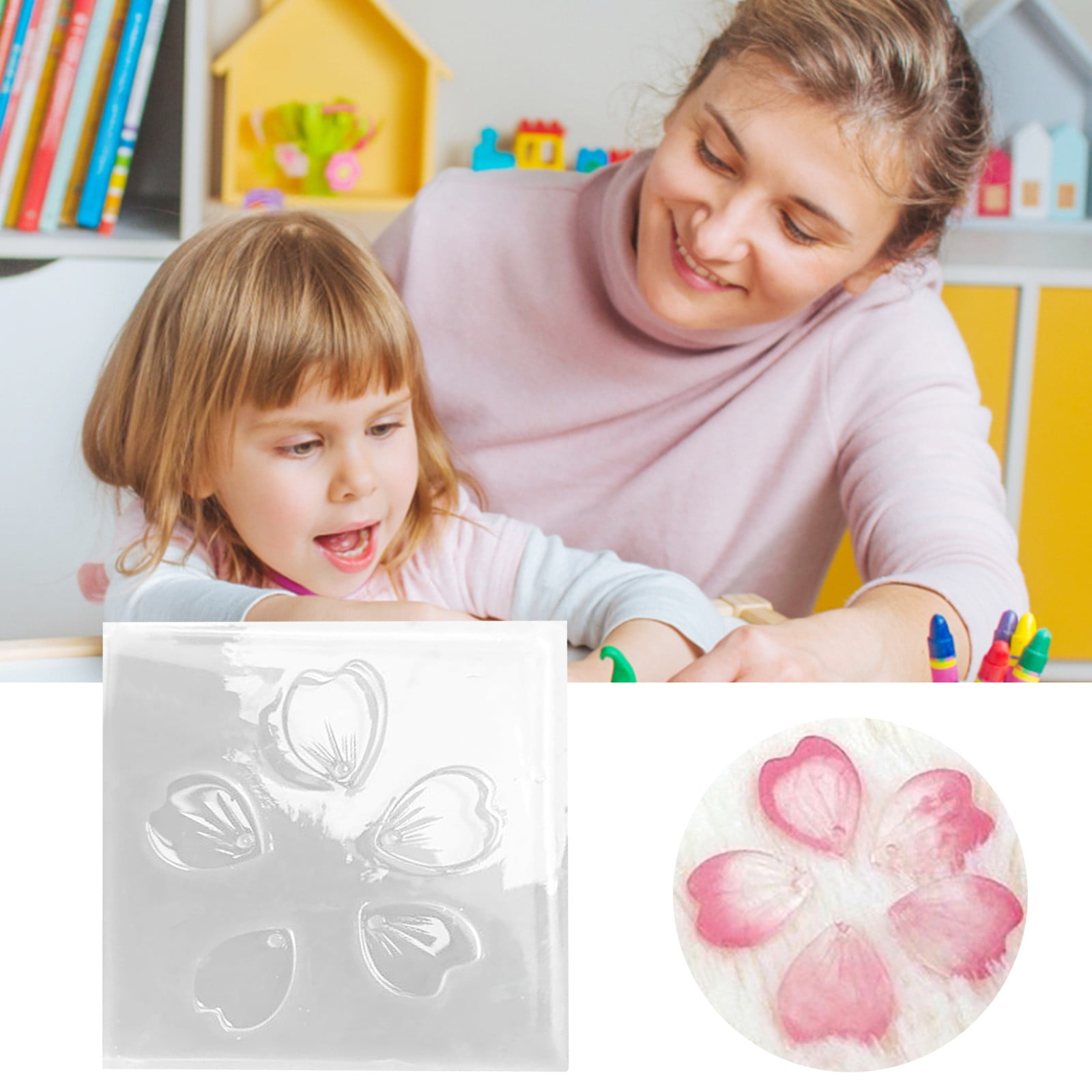 NASIQXB Kids Craft Mat Silicone Mats for Dough 3D Creative Resin