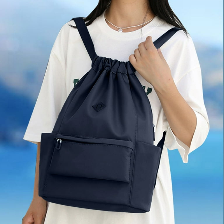 NASIQXB Locker Bag Girls Weekend Bag Lap Pocket Swimming Training Storage Lightweight Bag Fitness Drawstring Backpack Unisex Basketball Bag Mini Drawstring Backpack Drawstring Tote Walmart
