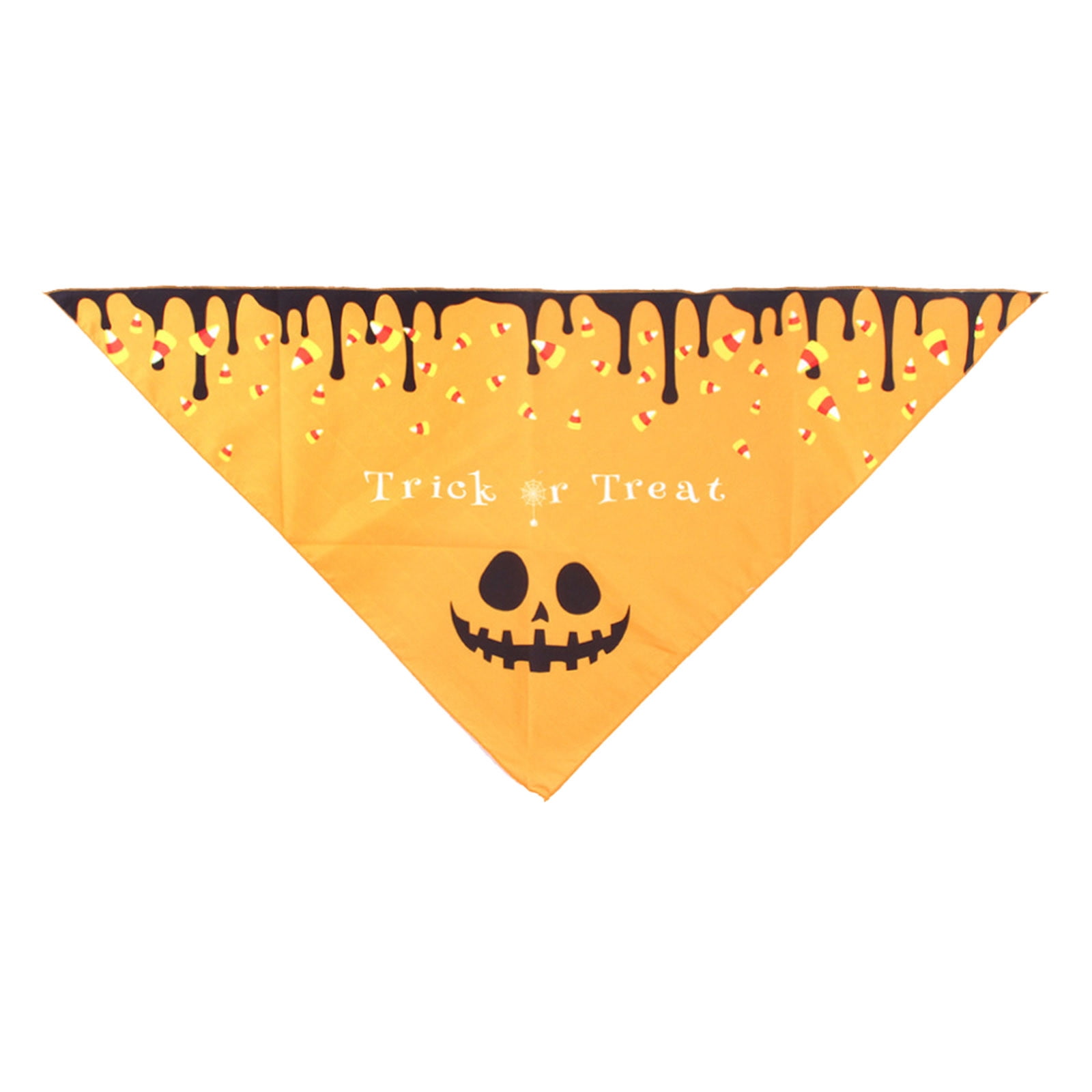 NASIQXB Pet Collar Triangle Scarf Dog Cat Pet Pumpkin Bat Star Moon