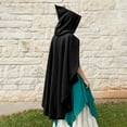 NASIQXB Women Fashion Casual Retro Hood Cloak Coat Role Playing Witch