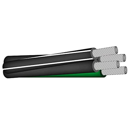 NASSAU ELECTRICAL SUPPLY 50' 4/0-4/0-2/0-4 Aluminum Mobile Home Feeder Cable 600V