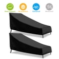 thumbnail image 1 of NASUM 86" 1/2PCS 420D Upgraded Patio Chaise Cover, Outdoor Chaise Lounge Cover Waterproof Leisure Chair Covers Anti-UV Dustproof Patio Garden Furniture Protection, 1 of 9