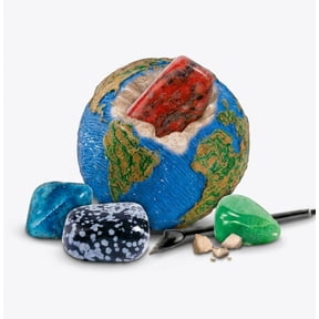 National Geographic Outer Space Gemstone Dig Brick 1 Dig Brick with Real Crystals, Excavation Tools & Learning Guide