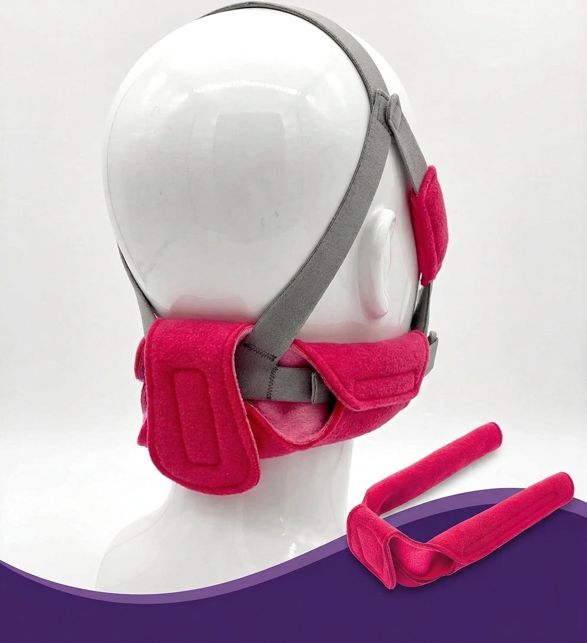 Neck Pad Box NATAKU CPAP Neck Pads Strap Cushions, Ultra-Soft Breathable Fleece, Red ...