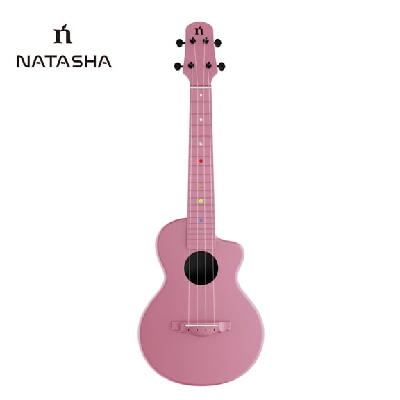 NATASHA 23" Waterproof Carbon Fiber Concert Ukulele - Ultra-Light, Pros/Travel/Outdoor, Great New Year Gift