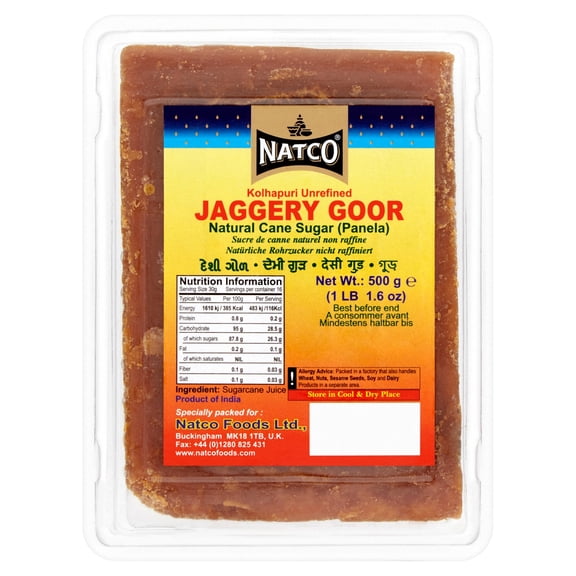 NATCO JAGGERY GOOR 500G, Imported from Britain