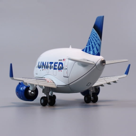 NATEFEMIN 1:300 United Airlines Airbus A321 Q-Version Diecast Aircraft Model For Collection Home Decoration Showcase Holiday