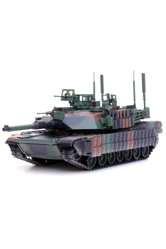 1: 72 Scale Diecast US M1A2 TUSK II Abrams Military Tank Model Replica Main Battle Vehicle Decor Gift Collection