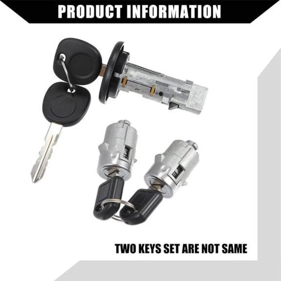 NATEFEMIN 100% New Ignition Lock Cylinder Switch Easy Install for Chevy Tahoe 2003-2006 Front Left Right Door Lock