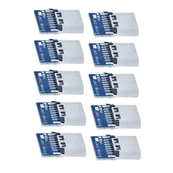 NATEFEMIN 10PCS Type C Female Connectors 2A 5V 14Pin for Charging Power Bank Bluetooth Headsets Data Cables Reliable