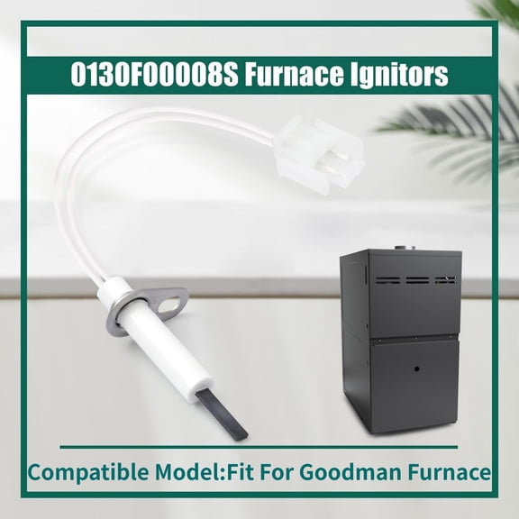 NATEFEMIN 120VAC Furnace Hot Surface Ignitor, <17s Heat-Up, SSN084KS for HVAC Furnace Replacement Parts
