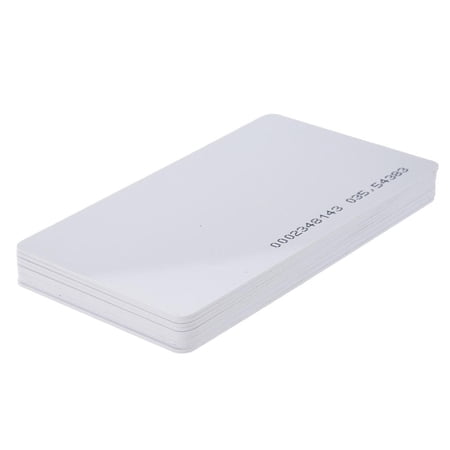 NATEFEMIN 50-Pack ID Entry Cards for Offices 125Khz RFID Pre-Programmed IDs Plastic White