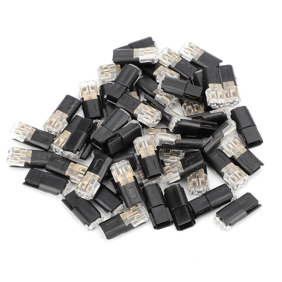 NATEFEMIN 50 Pack Wire Cable Snap Connectors Test Holes Design For Automotive Electrical Repairs Speaker System Installation