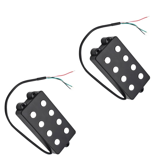 NATEFEMIN 57mm Pole Spacing 4 String Bass Humbucker Pickups Open Style Ceramic Magnet Deep Sound