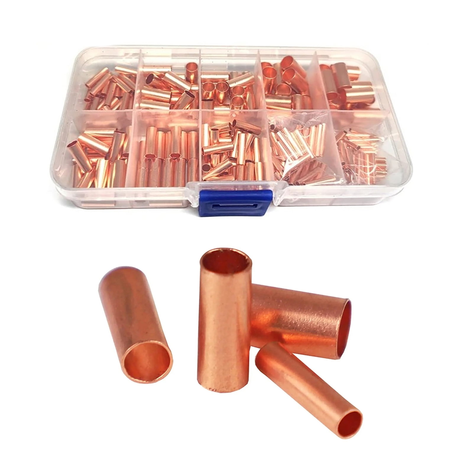 NATEFEMIN 7 Sizes Wire Ferrules Kit Wire Copper Crimp Fitting Ferrules ...