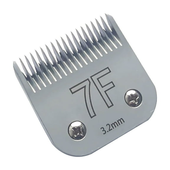 NATEFEMIN 7F Clipper Blade for Dogs 3.2mm Stainless Steel Titanium Powder Metallurgy Ceramic Less Noise
