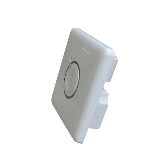 NATEFEMIN 86 Type Wall Mount Touch Switch Panel Timer for Corridor 110V 220V 16A Outdoor Button Timer Retrigger IP66 Protected White