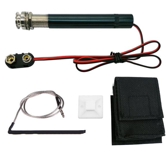 NATEFEMIN Acoustic Guitar Kit Piezo Pickup for Endpin Preamp Jack No Tuning Easy Install Nylon Steel Strings