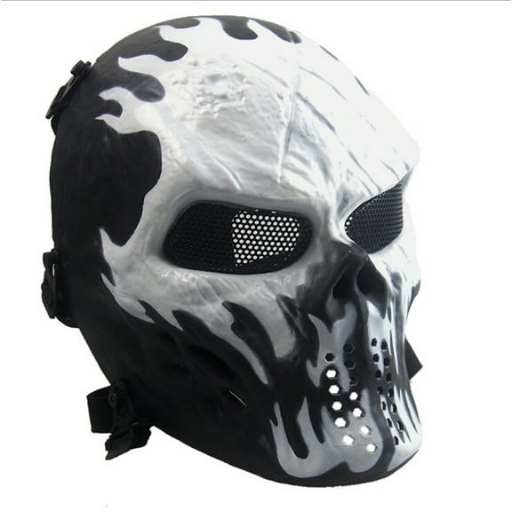 NATEFEMIN Airsoft & Paintball Skull Mask with Full Face Guard Shock-Resistant, Essential for Outdoor Adventure Sports