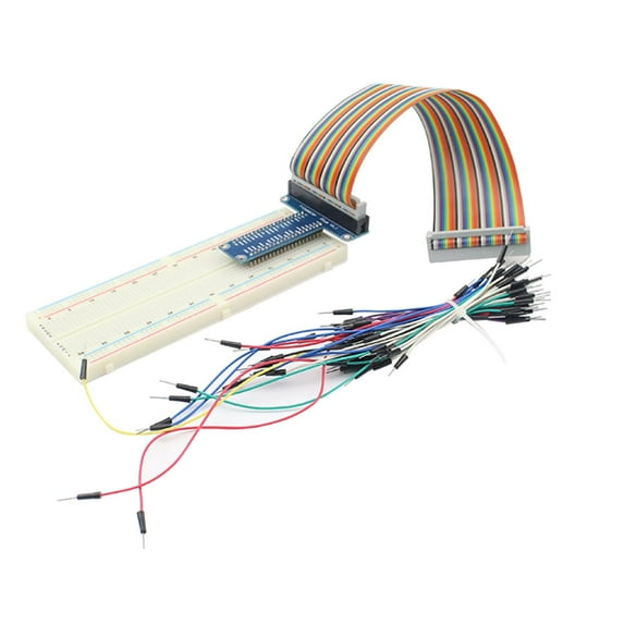 NATEFEMIN All-in-One Raspberry Pi Expansion Board & Breadboard Bundle for Testing & Experimentation