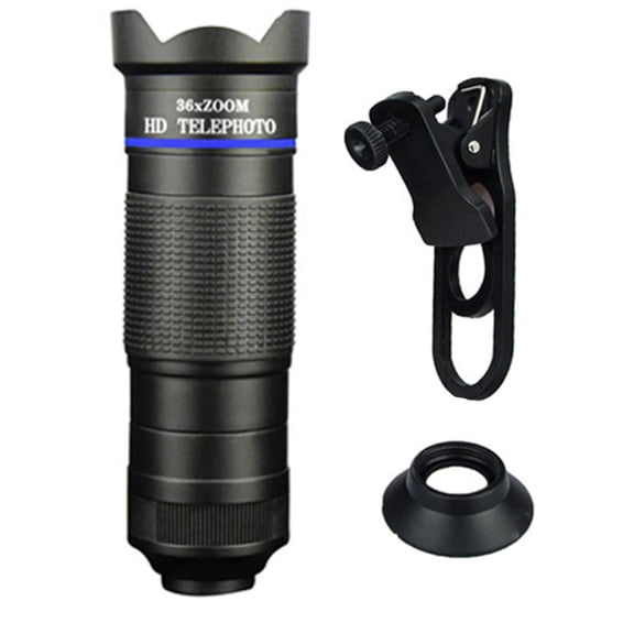 NATEFEMIN Alloy-Body Telephoto Lens for Phone Cameras, Boosts Imaging Quality for News Reporters & Detectives