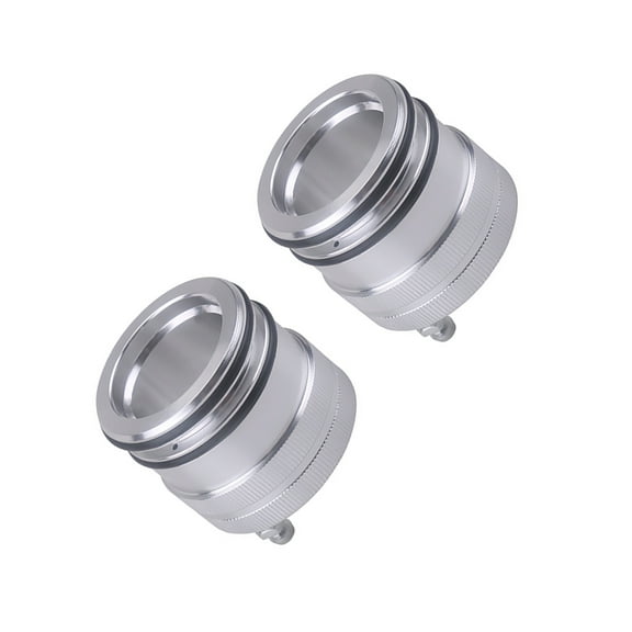 NATEFEMIN Aluminum Alloy Silver Wheels Bearing Greaser Tools For Polaris ATUUTV 2Pcs 40mm 44mm Grease Replenishment Contaminant Exclusion