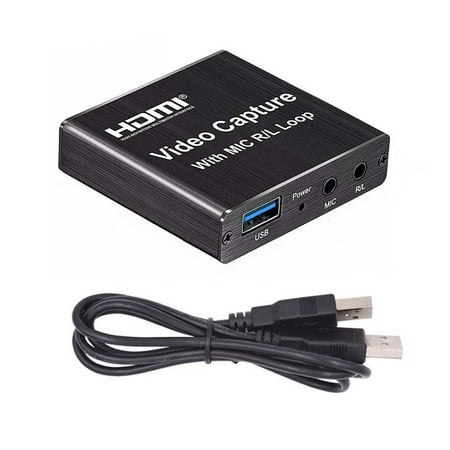 NATEFEMIN Aluminum Alloy Video Capture Card 4K Screen Record Game Streamer Device