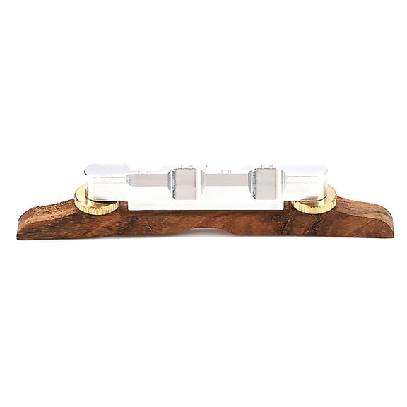 NATEFEMIN Archtop Mandolin Guitar Bridge for Jazz Music Adjustable Height Rosewood Metal Parts Instrument