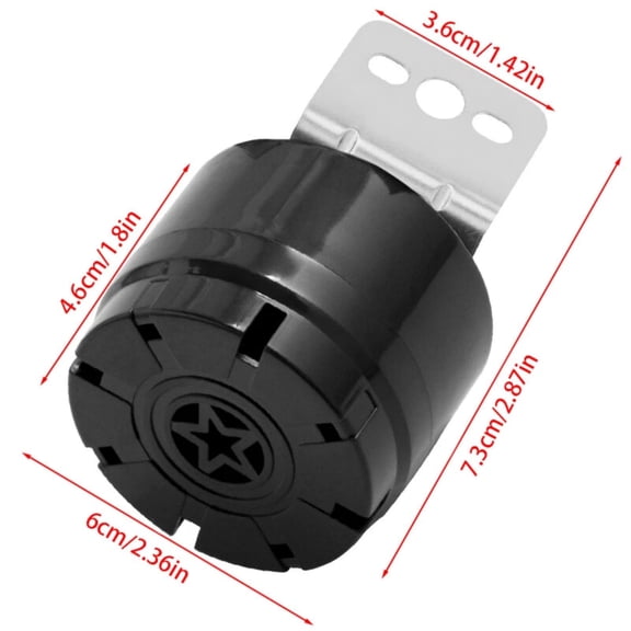 NATEFEMIN Automatic Protection Car Reversing Horn 105dB 15W 12-24V Waterproof Backup Alarm For Van Truck Vehicle