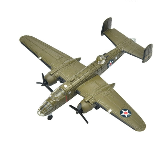 NATEFEMIN B-25 Mitchell Bomber WWII US Model Plane Replica 1:200 Scale 3.1 Alloy Collectible Fathers Day Gift