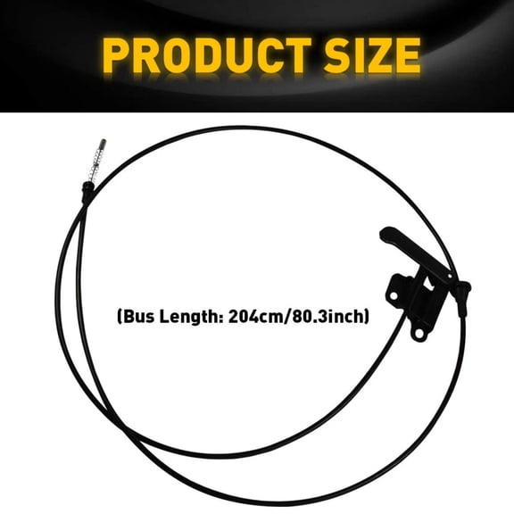 NATEFEMIN Black Hood Release Cable 100% New OE 15732159 Easy Install for Chevrolet S10 Base LS 1997-1999 Vehicles