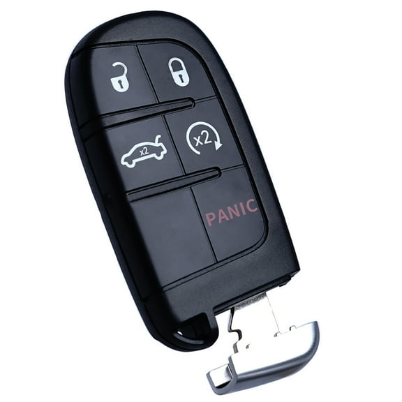 NATEFEMIN Black Remote Key Fob For Dodge Charger 2011-2015 Replacement 433MHz 5 Function Buttons FCC ID M3N-40821302