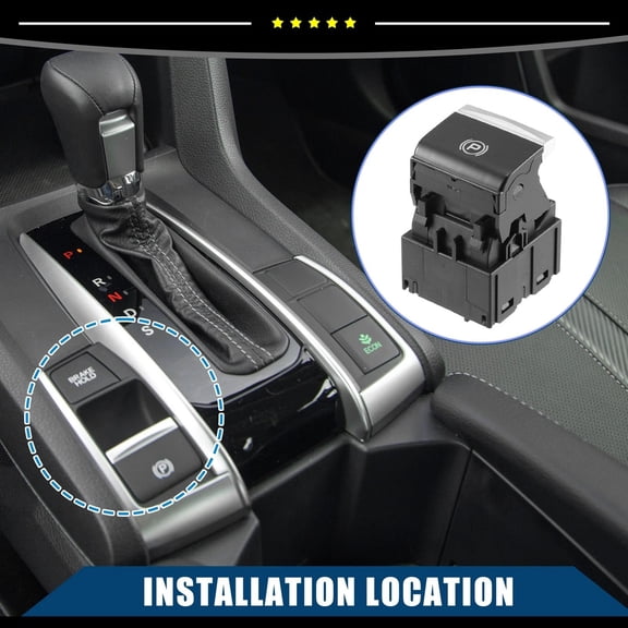 NATEFEMIN Brand New 8 Pin Auto Hand Brake Button OE 35355-TBA-A01 Parking Switch For Civic 2016-2021
