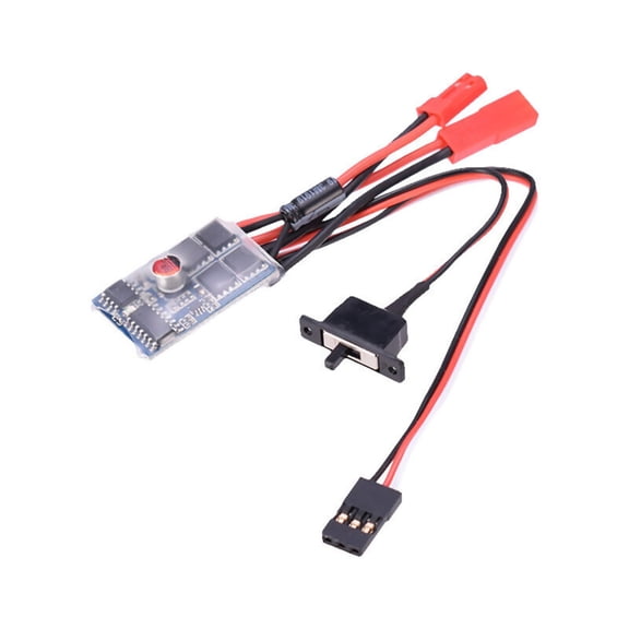 NATEFEMIN Brushed ESC for RC Models 10A 4.8-8.4V Electronic Speed Controller Supports Forward Reverse for RC Cars Boats