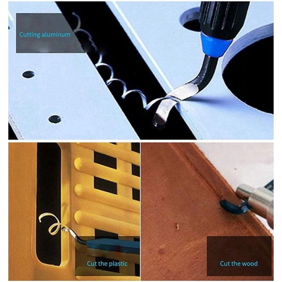 NATEFEMIN Burr Removal Tool Kit HSS Blades Multiple Sizes For Mechanical Processing Hole And Edge Finishing Application