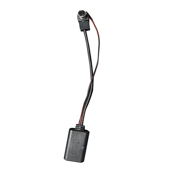 NATEFEMIN CVA Series Bluetooth Audio Streaming Adapter 5.0 Aux in Car Hands Free Calling Device BlackRed Color