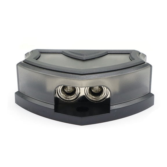 NATEFEMIN Car Audio Power Distribution Block 4 Outputs with Cover for Amplifier Subwoofer Marine Use