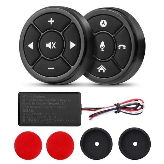 NATEFEMIN Car Steering Wheel Remote for Multimedia Wireless 10 Button for DVD GPS Radio Enhance Driving Quality