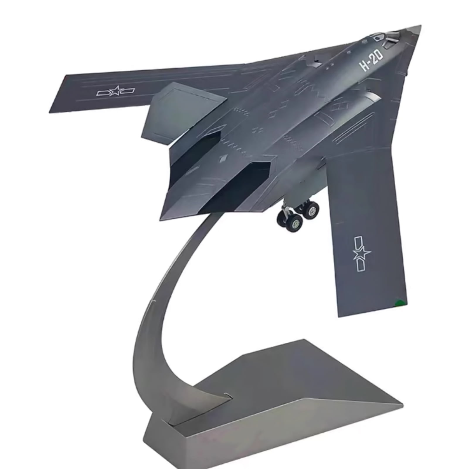 NATEFEMIN China H-20 Bomber Fighter Alloy Model 1:160 for Aircraft Lovers, Decorative Display & Gifts