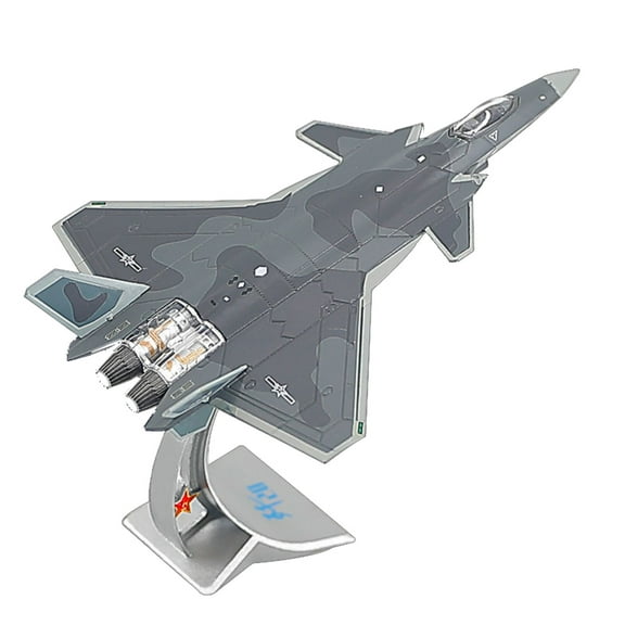 NATEFEMIN Chinese Air Force J-20 Fire Fang Fighter Model Airplane 1 144 Scale Diecast Military Replica Collection Gift