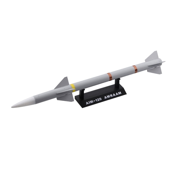 NATEFEMIN Collectible Missile Model AIM-120 AMRAAM 1:8 Scale 19in Air-To-Air Replica PLA Plastic with Display Stand