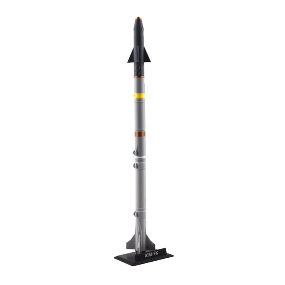 NATEFEMIN Collectible Missile Model AIM-9X Sidewinder 1:8 Scale 15in Air-To-Air Replica PLA Plastic with Display Stand