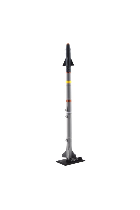 Collectible Missile Model AIM-9X Sidewinder 1:8 Scale 15in Air-To-Air Replica PLA Plastic with Display Stand