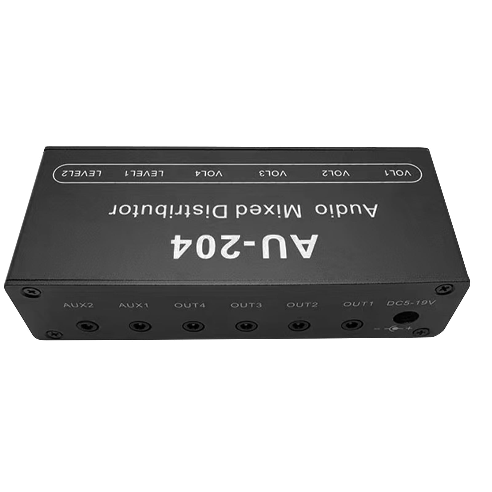 NATEFEMIN Compact Audio Mixer with Aluminum Alloy Case - Stereo Input, 4 Headphone Outputs