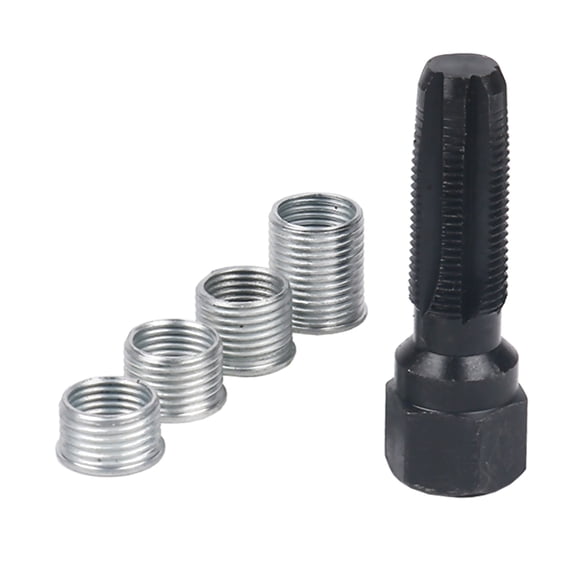NATEFEMIN Complete Spark Plug Thread Restoration Kit for 14mm Threads Prolong Spark Plug Life with 9mm 11mm 16mm 20mm Inserts