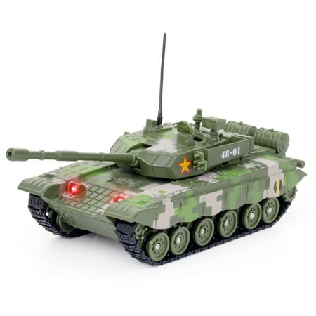NATEFEMIN Decorative M1A2 Tank Model for Military Fans New Quality, Features Sound & Light, Ideal for Living Spaces