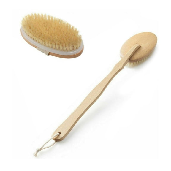 NATEFEMIN Detachable Body Brush Set for Versatile Use, Long Handle & Palm Brush, Ideal for Shower & Travel