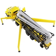 NATEFEMIN Detailed Concrete Pump Truck Replica Quality Alloy, 23cm x 5.5cm, Perfect for Desk Accessories & Gift Giving