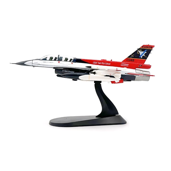 NATEFEMIN Detailed F-16D X-62A VISTA Falcon Alloy Model for Home Decor, Celebrate Aviation Innovation, 20.8cm x 14.2cm