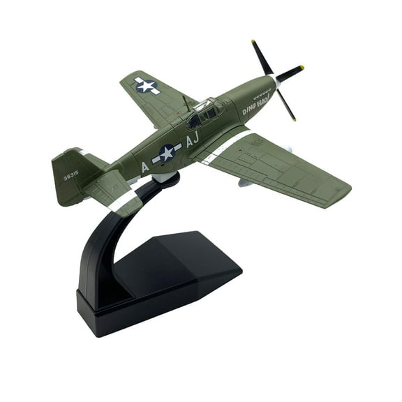 NATEFEMIN Detailed P 51B Mustang 1 72 Scale Alloy Aircraft Model WW2 Fighter Plane Collectible Display for Aviation Enthusiasts Green Color